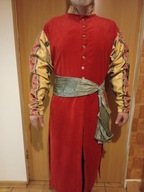 Zupan czerwony sukno. Pas gratis !!!