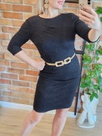 Elvi Couture pure laine wełniana sukienka wełna retro vintage r. 40