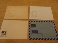 Koperty hotelowe, papeteria hotelowa, PRL, Węgry, NRD, Szwajcaria, vintage