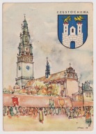 Częstochowa Klasztor Paulinów Herb ok.1970r. malowała Wochna