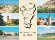 WOJEWÓDZTWO SŁUPSKIE - ŁEBA - KOCZAŁA - SŁUPSK - SŁAWNO - MIASTKO - MAPKA