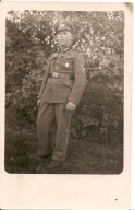 WEHRMACHT -TRZECIA RZESZA -ŻOŁNIERZ -zdjęcie -format pocztówkowy -PORTRET