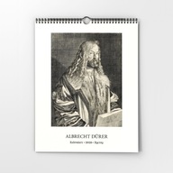 Kalendarz ścienny 2026 Albrecht Dürer - ryciny - projekt do druku, PDF, A4