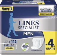 Wkładki Chłonne Lines Specialist Men Level 2 - 112szt. Dla Mężczyzn rozm. M