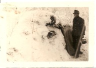 WEHRMACHT TRZECIA RZESZA -zdjęcie -ŻOŁNIERZ -mały format schron