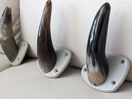 Wieszaki na ubrania z naturalnego rogu komplet 3 szt.