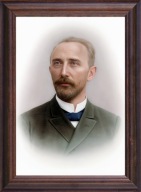 Obraz Leon Piotr Nencki portret w drewnianej ramie ze szkłem