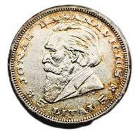 Moneta litewska 5 litów z 1936 roku, upamiętniająca Jonasa Basanavičiusa.