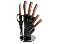 Zestaw noży berlinger haus BH-2561 W stojaku Rosę Gold