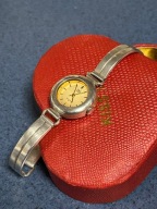 VINTAGE POLSKI ZEGAREK SREBRNY PRÓBA 925 Q&Q QUARTZ