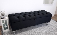 Ławka pufa otwierana 100x30 schowek pojemnik glamour na wymiar siedzisko