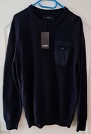 Sweter Granatowy CARRY z kieszonką - Klatka 116 - XL