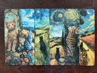 Zakładki do książki Cats ART Urocze Kotki Koty mix Księżyc malowane 6 szt