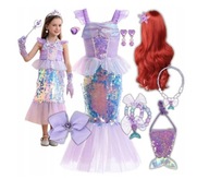 Strój Syrenki Arielka / Kostium Strój Karnawałowy / 104-110cm