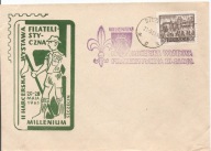HARCERSTWO -POCZTA HARCERSKA -koperta ozdobna stempel SZCZECIN 1961 rok ZHP