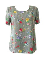 Bluzka damska z baskinką wiskoza 100% R.44