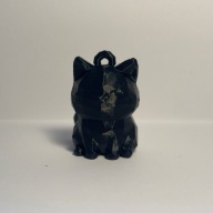 Brelok 3D kotek low-poly z PLA+ – słodki brelok do kluczy handmade