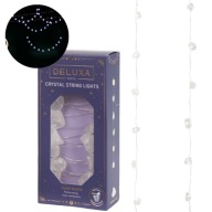 ŁAŃCUCH drucik ŚWIETLNY LED DEKORACYJNE KRYSZTAŁY KAMIENIE LED 2m