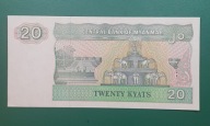 Banknot 20 Kraków UNC ,Birma