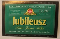 ETYKIETA - LECH BROWARY WIELKOPOLSKI - Jubileusz - Piwo Jasne Pełne