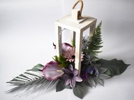 NOWOCZESNY STROIK NA GRÓB CMENTARZ LAMPION