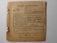 Zielkowice gm. Kempina pow. Łowicki /1926 - świadectwo pochodzenia/klacz