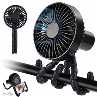 WENTYLATOR BIURKOWY MINI WIATRAK CICHY Z REGULOWANYM STATYWEM WISZĄCY