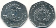 Gambia 1 Dalasi - 1998r ... Monety