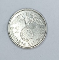 NIEMCY - III RZESZA - 2 REICHSMARK 1938 A (1) - Berlin - Hindenburg