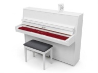 Pianino klasyczne FAZER biały satin gwar. PIANOROLF Rzeszow