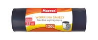 Worki na śmieci do odpadów zmieszanych Master 120l 25 szt.