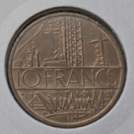 *FRANCJA [0117]*10 franków 10 FRANCS 1976 Konstrukcje Geografia Mapa