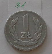 1 złoty z 1949 roku aluminium , ŁADNY