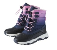 CRIVIT Śniegowce dziecięce buty zimowe ocieplane granatowe różowe 37