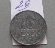 10 groszy z 1939 roku cynk , GENERALNA GUBERNIA