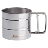 Sito przesiewacz do mąki nierdzewny stal kubek sitko - Maku Kitchen life