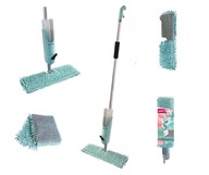 Mop Płaski Obrotowy York Ze Spryskiwaczem Dual Splash Spray Mikrofibra Dom