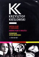 KRZYSZTOF KIEŚLOWSKI 3DVD Podwójne Życie Weroniki Krótki film o miłości