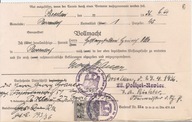 TRZECIA RZESZA -POLIZEI-REVIER -BRESLAU -dokument druk 1936 rok stemple