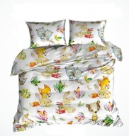 pościel z flaneli 160x200 + 2x50x60 guzik F 115 Lisek