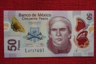 MEKSYK POLIMER 50 PESOS 2012 P-123Aa.2 seria B UNC