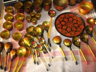 ZSRR Sowiecka laka chochloma vintage kolekcja