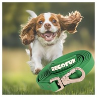 Smycz TRENINGOWA dla PSA zielona 3m WODOODPORNA, MOCNA, zapięcie z BLOKADĄ