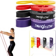 ZESTAW 4 GUMY DO ĆWICZEŃ POWER BAND GUMA MOCNA TAŚMA OPOROWA FITNESS JAKOŚĆ