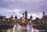 HISZPANIA - ALCALA DE HENARES - PLAZA DE CERVANTES - KOŚCIÓŁ - UNESCO