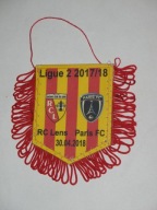 II Liga Francuska RACING CLUB LENS - FC PARIS sezon 2017/18 proporczyk