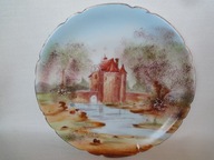 J. POUYAT LIMOGES malowany talerz, obraz 1890 - 1902