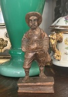 RĘCZNIE RZEŹBIONA DREWNIANA FIGURKA Sancho Pansa Don Kichot