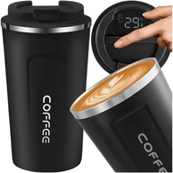 KUBEK TERMICZNY TERMOS 510 ML WYŚWIETLACZ EKRAN LCD NA KAWĘ HERBATĘ SMART