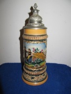 Stary Kufel Kolekcjonerski Unikat ok 1880r-43-